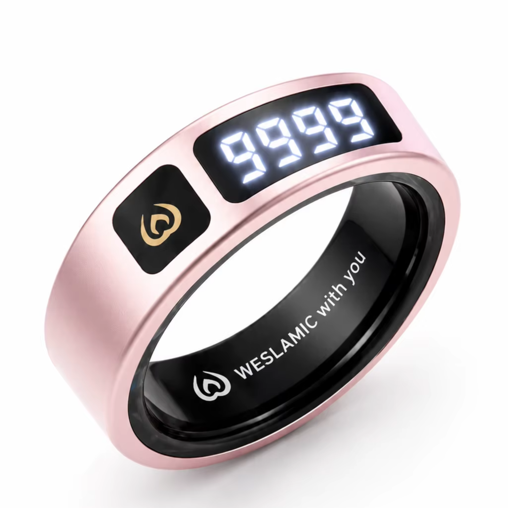 KELVIOR Smart Zikr Ring with digital LED dhikr counter display